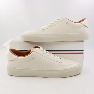 Moncler Monclub Leather Sneakers in White IT Size 46 (J209A4M00140M4288) - Picture 1 of 11