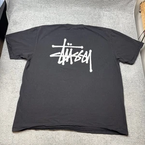 Stussy Basic Logo T Shirt Black Size XL - Picture 1 of 8