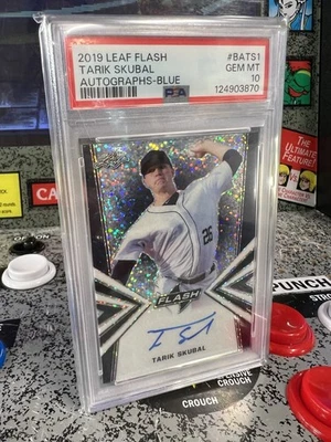 2019 Leaf Flash Tarik Skubal Blue Auto /50 RC PSA 10 GEM MT Pop 3 Cy Young - Image 1 of 4