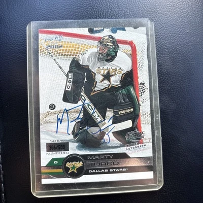 2001-02 Pacific /500 Marty Turco #446 Auto - Image 1 of 2