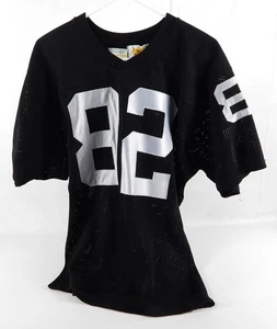 Camiseta deportiva negra usada del juego Oakland Raiders #82 de los años 80 42 229 - Imagen 1 de 7