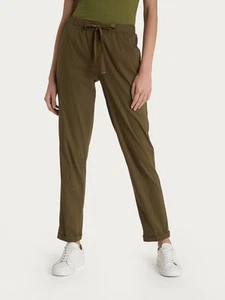 Pantalone Ragno Donna jogger con tasche in Super Fresh DH15PU Dark Olive - Foto 1 di 3