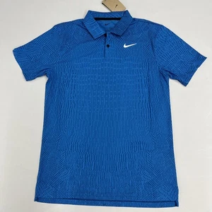 Nike FD5731-435 Golf Dri-Fit ADV Tour Shirt Short Sleeve Polo Blue Sz Small - Picture 1 of 11