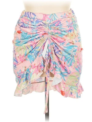 Falda informal rosa Shein Curve para mujer 0X Plus Foto 1 de 2