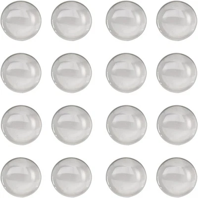 40 шт. 40 мм стеклянные купольные кабошоны прозрачные круглые плитки, прозрачные полукруглые плоские B - Изображение 1 из 2