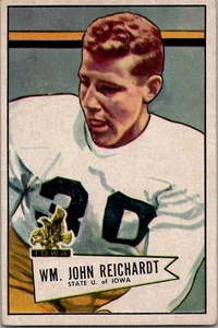 1952 Bowman Large BILL REICHARDT Green Bay Packers #113 EX Condition SET BREAK - Picture 1 of 2