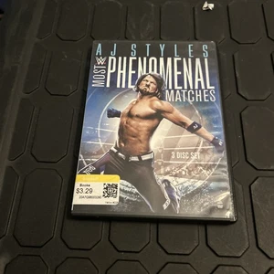 WWE~A.J. STYLES ~ MOST PHÄNOMENAL MATCHES 2018 gebraucht 3 Disc - Bild 1 von 3