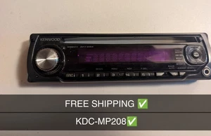 ✅Kenwood KDC-208 CD Player Stereo Radio Face Plate Only / USED VERY GOOD COND - Picture 1 of 6