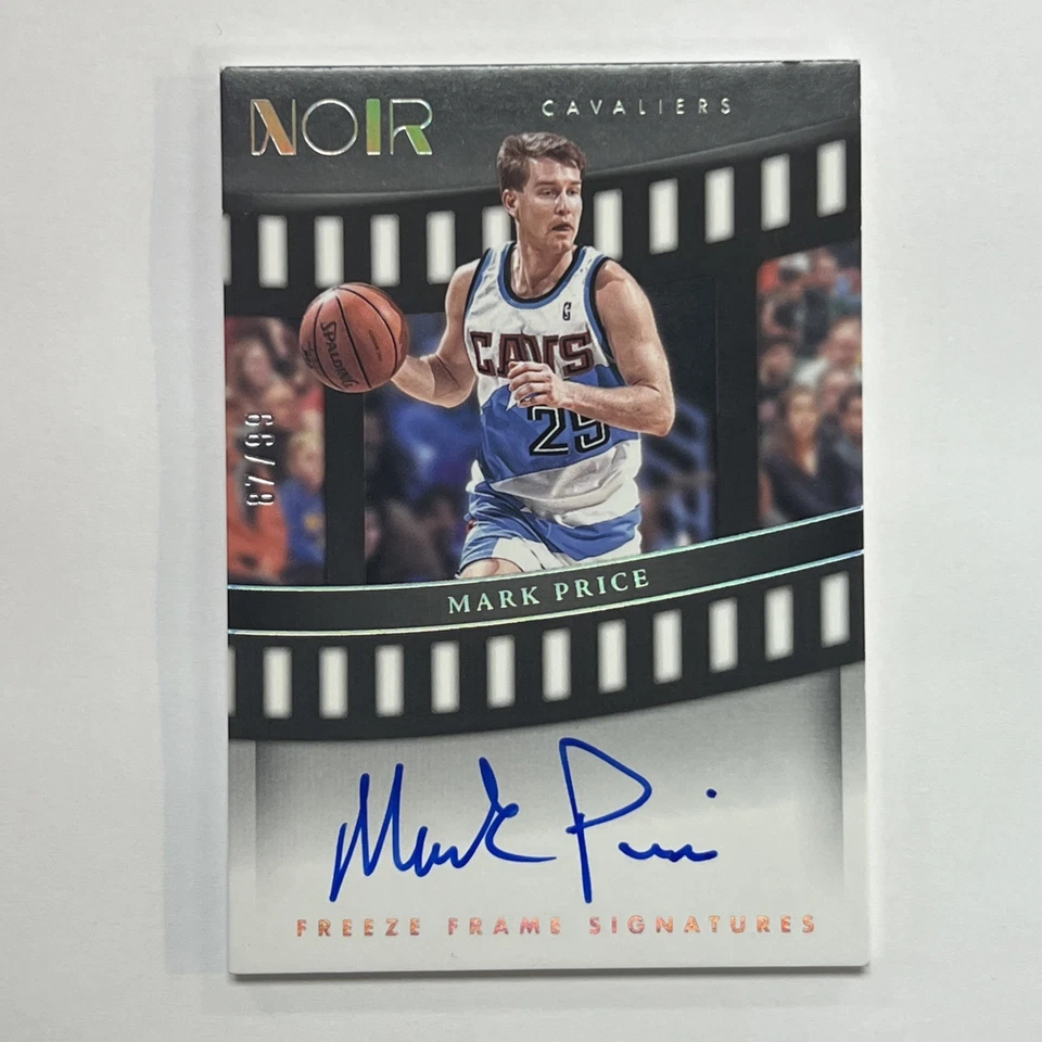 Mark Price 2022-23 Panini Noir Freeze Frame Signatures /99 #FRF-MPR SH - Image 1 of 2