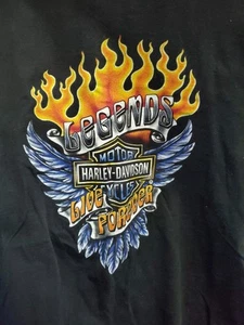 T-shirt Harley Davidson Motor Cycles Bumpus Memphis Tennessee da uomo taglia XL nera - Foto 1 di 5