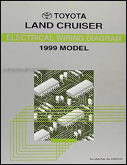 Nuevo Toyota Land Cruiser 1999 diagrama de cableado manual esquema eléctrico original Foto 1 de 2