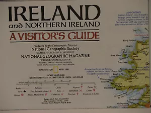 Vintage 1981 National Geographic Visiter's Guide Ireland and Northern Ireland - Picture 1 of 1