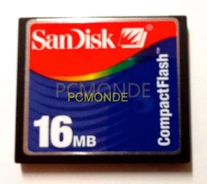 2003 Vintage Sandisk CF 16mb Compact Flash Memory Card (SDCFJ-16-485) - Picture 1 of 1