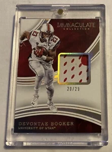 2016 Panini Immaculate Devontae Booker RC Gloves #20/29 Utah Utes Denver Broncos - Picture 1 of 2