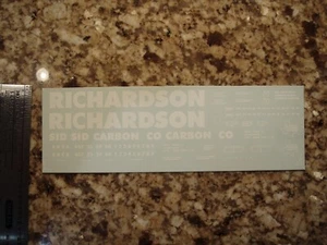 Sid Richardson ACF 4589 cu ft Texas Herald weiß HO Aufkleber schwarzer Sumpf - Bild 1 von 3