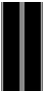 Truck Bed Side Stripe Decals For Dodge GMC Chevy Ford 11 x 46 inches - Foto 1 di 2
