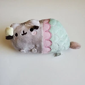 Pusheen Meerjungfrau 7 Zoll Plüschtier von Gund MerCat weiches pastellfarbenes Stofftier Spielzeug  - Bild 1 von 5