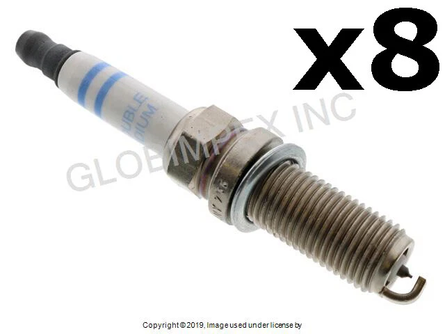 Jaguar F-Type XF XFR XFR-S XJ XJR XK XKR XKR-S(2010-2019) Spark Plug (8) BOSCH - Image 1 of 1