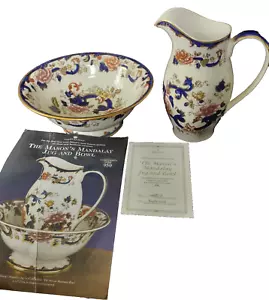 Masons Blue Mandalay Jug &Bowl Set Designed Especially for Compton & Woodhouse - Picture 1 of 9