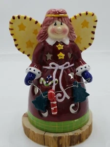 Teelichthalter mit Keramikfiguren und Scharniern (Weihnachten) - Bild 1 von 5