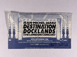 Jean-Michel Jarre Ticket Original Vintage The London Concert Victoria Docks 1988 - Picture 1 of 12