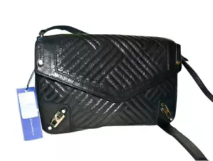 NWT $425 Rebecca Minkoff MAYMAY Black Quilted Leather Bag - Picture 1 of 5