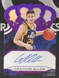 2018-19 Crown Royale GRAYSON ALLEN Crown Autographs Rookies PURPLE! 23/25 Jazz! - Picture 1 of 3