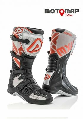 Stivali Acerbis X Team nero grigio Motocross cross Enduro Atv 0022999.319
