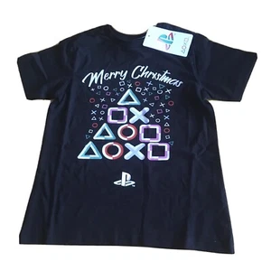 OFFICIAL PLAYSTATION 5-6 YEARS CHRISTMAS TREE LOGO TOP T-SHIRT BNWT GIFT XMAS - Picture 1 of 12