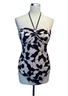 Brand New Missoni For Target Black Floral Print Swimsuit  Size 16 - Image 1 of 3