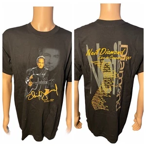 Vintage Neil Diamond Concert Live Concert Tour 2001 T Shirt Size Large black Tee - Picture 1 of 8