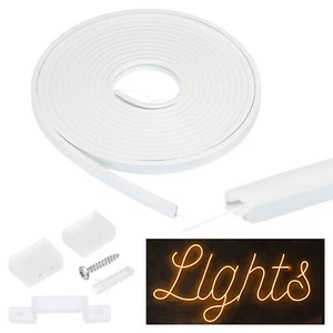 Silicone LED Light Strip Channel 5M Enclosed IP67 Water White - Picture 1 of 7
