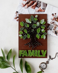 Hágalo usted mismo Kit creativo de arte de cuerdas "árbol" 7,5"x11,4" / 19,0x29,0 cm - Imagen 1 de 8