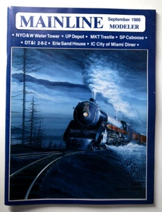 Mainline Modeler Magazine Sep 1986 Model Railroading NYO&W Water Tower, UP Depot - Picture 1 of 7