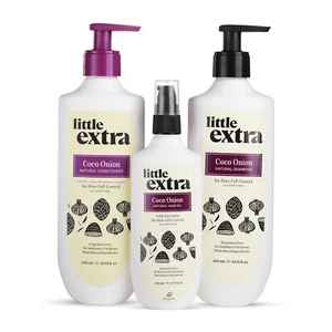 Little Extra Coco Kit Cipolla per Controllo Caduta Capelli Olio Capelli + Shampoo + Balsamo - Foto 1 di 8