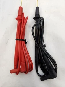AMPROBE  MTL-90B  TEST LEADS OPEN BOX, BULK,  IKV CAT IV, 10A, GOLD TIPS - Picture 1 of 6