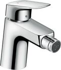 hansgrohe Logis bidet tap 70, pop-up waste, chrome spout height 70mm, Chrome 