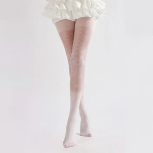 Strümpfe Strumpfhose glänzend Rautenstrumpfhose transparent Palace Style Stockings - Bild 1 von 8