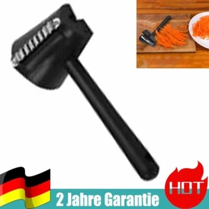 Manueller Spiralschneider ABS Edelstahl Für Gurke Zucchini Apfel Rettich Schwarz - Bild 1 von 8