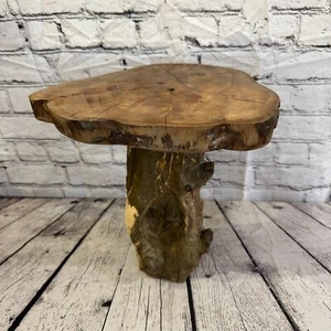 30cm x 28cm Teak Root Wood Mushroom Coffee Table Side Table Home Furniture No 1 - Picture 1 of 8
