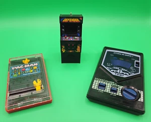 3 Handheld Games - PACMAN/ATTACKINSPACE/DEFENDER - Picture 1 of 5