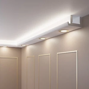 2 Meter LED Spots Licht Stuckleiste für indirekte Beleuchtung XPS OL-51 Decken - Bild 1 von 3