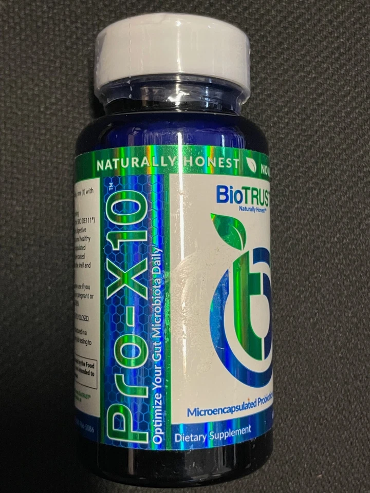 60ct BioTRUST Pro-X10 Probiótico Avanzado y Salud Intestinal Fórmula inmune MFG 11/2022 Foto 1 de 3