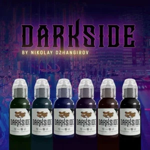 WORLD FAMOUS Tattoo Ink ● DARKSIDE INK SET ● 6x30ml (1oz) - Picture 1 of 2