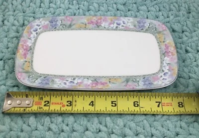 Mikasa Misty Meadow Butter Tray 8" - Image 1 of 4