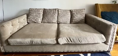 Sofá Cindy Crawford Home SidneyRoad color topo Foto 1 de 2