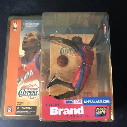 Elton Brand NBA Los Angeles Clippers Mcfarlane Series 2 Action Figure NIB LA Cover