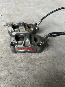 DUCATI MULTISTRADA 1200 S BREMBO FRONT REAR BRAKE CALIPERS 2010-2018 OEM - Picture 1 of 3