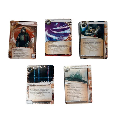 Android Netrunner Genesis Cycle 5 of 6 Data Packs No Future Proof Missing Cards - Image 1 of 4