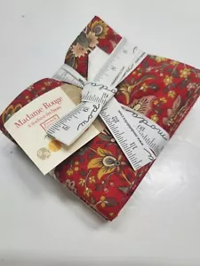 French General Fabric Madam Rouge Moda Reproduction Quilt 9 FAT QUARTERS BUNDLE - Picture 1 of 5